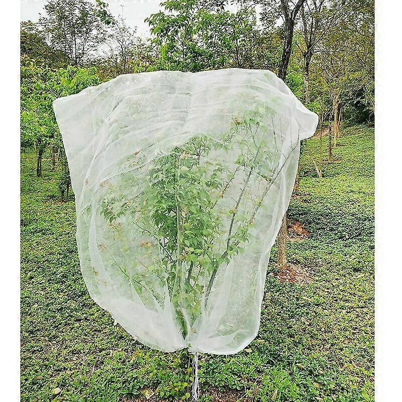 Fruit Tree Netting 1.8m X 1.8m, Plant Insect Netting, Fine Mesh Insect Netting with Drawstring, Anti Bird Netting for Protection Fruit Tree, Tree