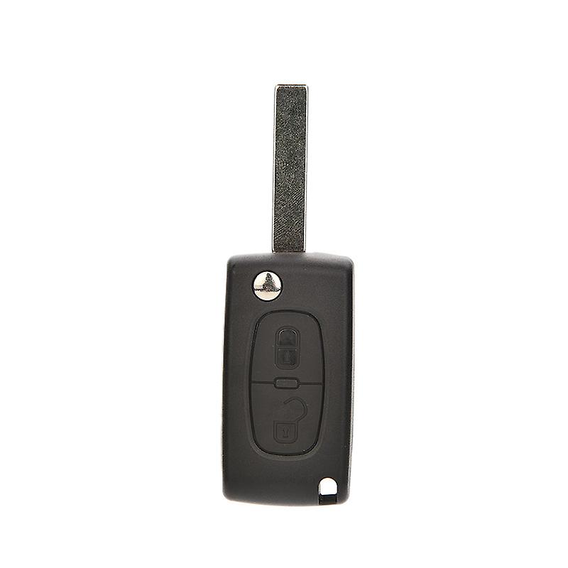 2 Buttons Plastic Remote Flip Key Shell Replacement For Peugeot 207 307 308 Uncut