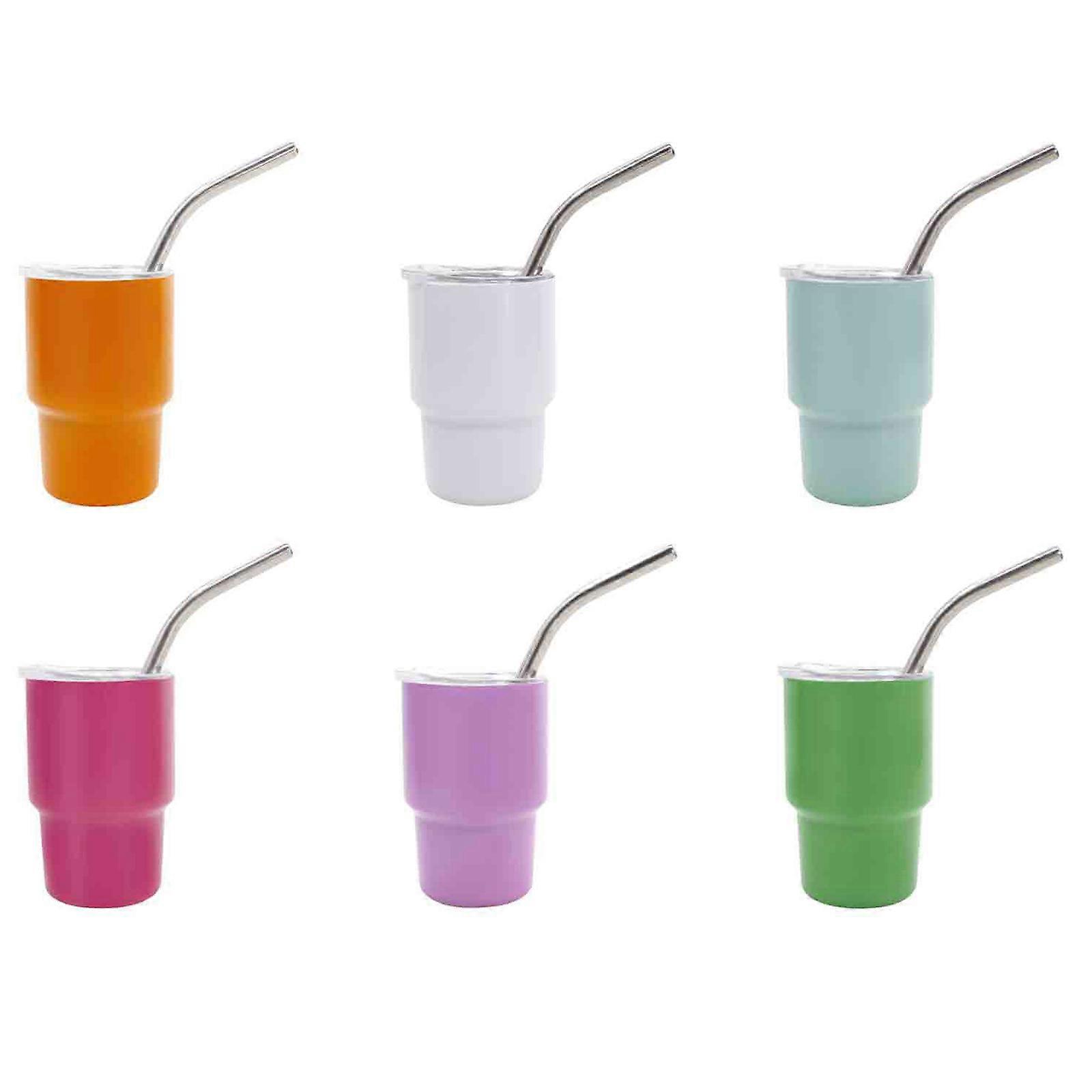 3 oz minimugg rostfritt halm isolerat stål vattenflaska resekaffetumlare, 50% erbjudande