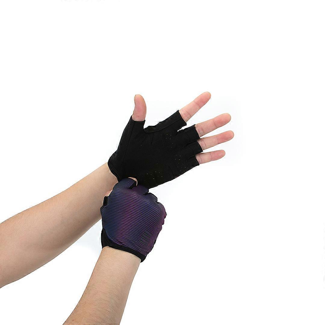YKYWBIKE Cycling Gloves Half Finger Mens Women's Summer Road Bike Riding XRD Padding Bicycle Gloves Fluo orange