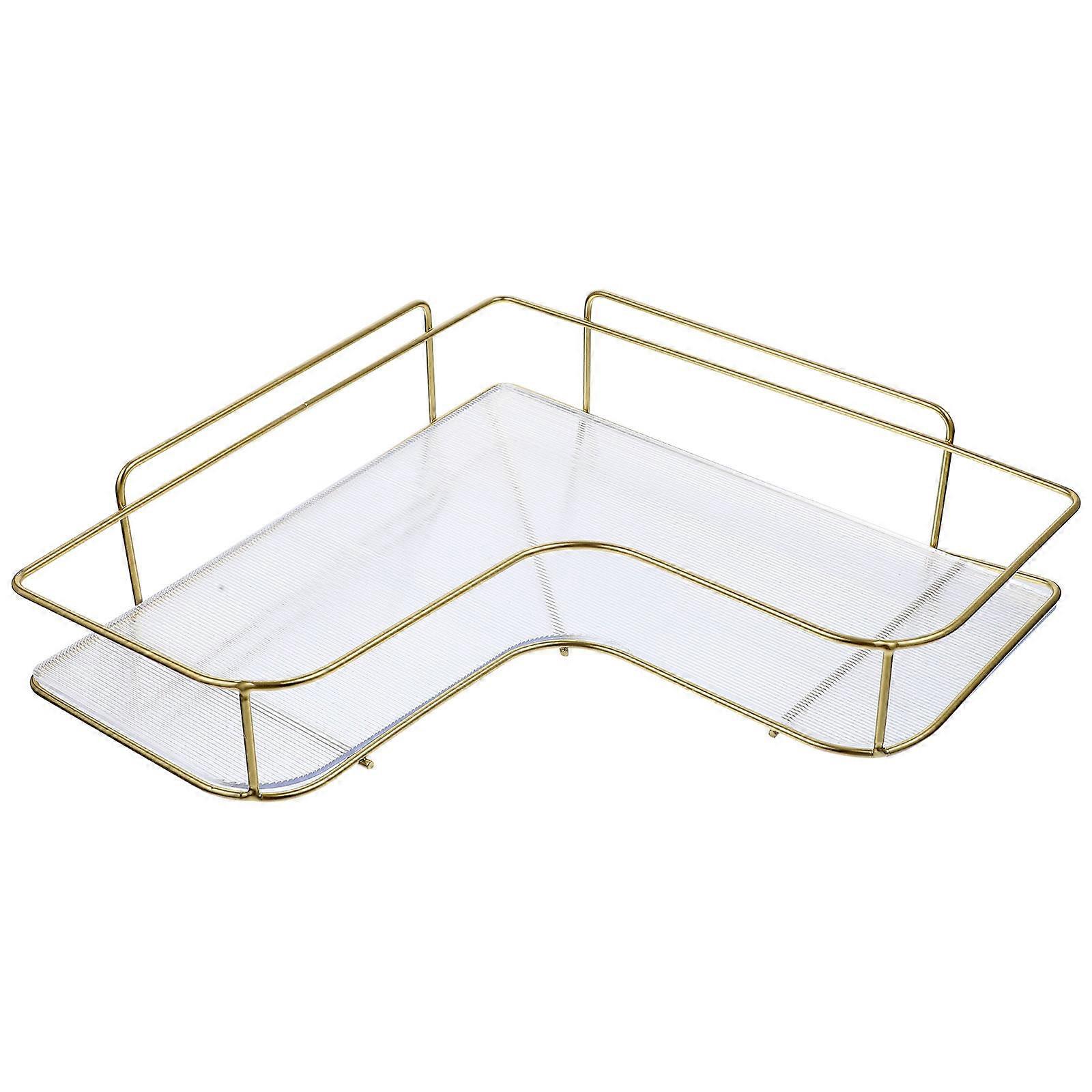 Bathroom Wall-mounted Corner Rack No Punching Rack Toilet Wall Storage Shelf