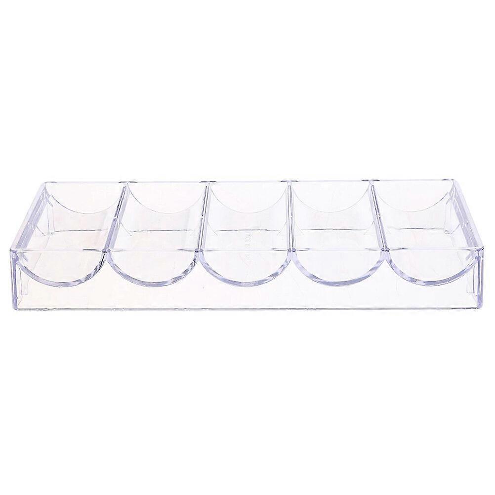 1Pc Transparent Storage Box Transparent Game Chip Container Chips Organizer