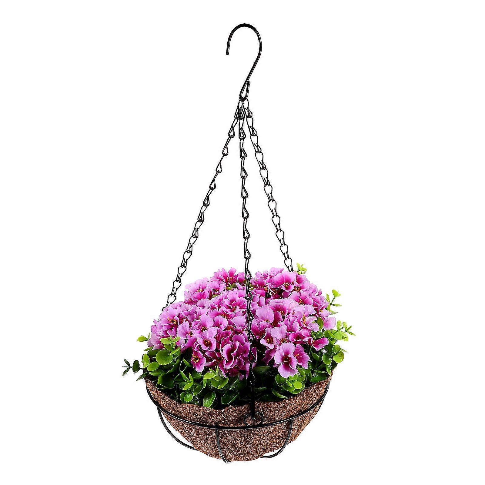 Artificial Hanging Flowers in Basket Garden Hanging Simulation Flower Basket