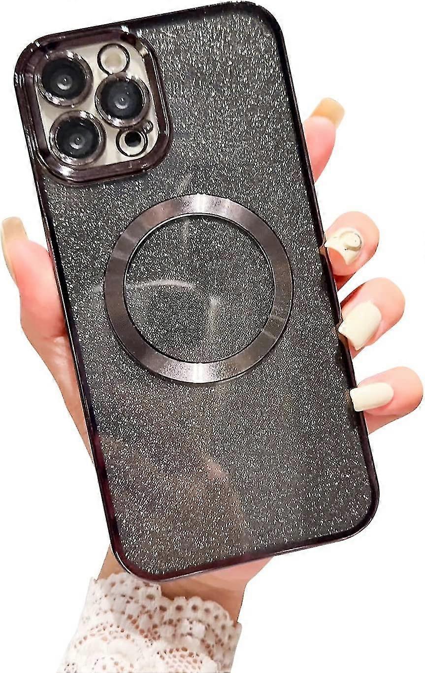 Magnetic Case For Iphone 13 Pro Max Compatible With Magsafe,glitter Bling Phone Case For 13 Pro Max With Camera Len Protection For Women Shockproof Tp