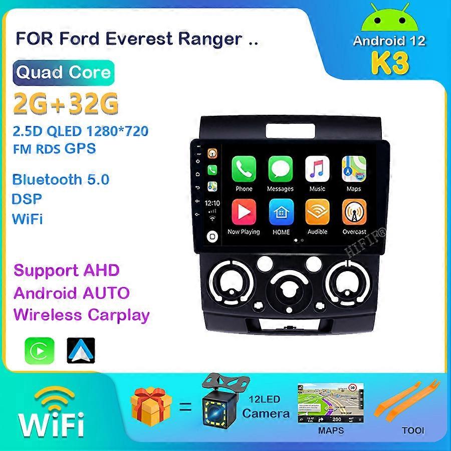 9 "αρρενωπό 12 RAM2G αυτοκίνητο gps dvd player για Ford Everest Ranger Mazda BT-50 αυτοκίνητο ραδιόφωνο πολυμέσων πλοήγησης στερεοφωνική μονάδα κεφαλής