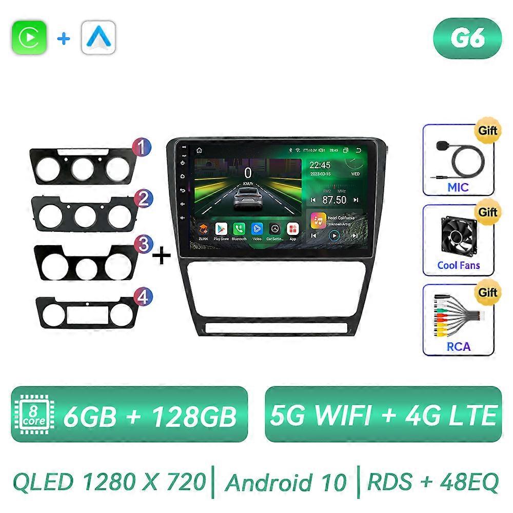 Android Car Radio Multimidia Video Player For SKODA Octavia 2 A5 2007 - 2014 Navigation GPS Carplay Touch Screen Auto DSP Stereo