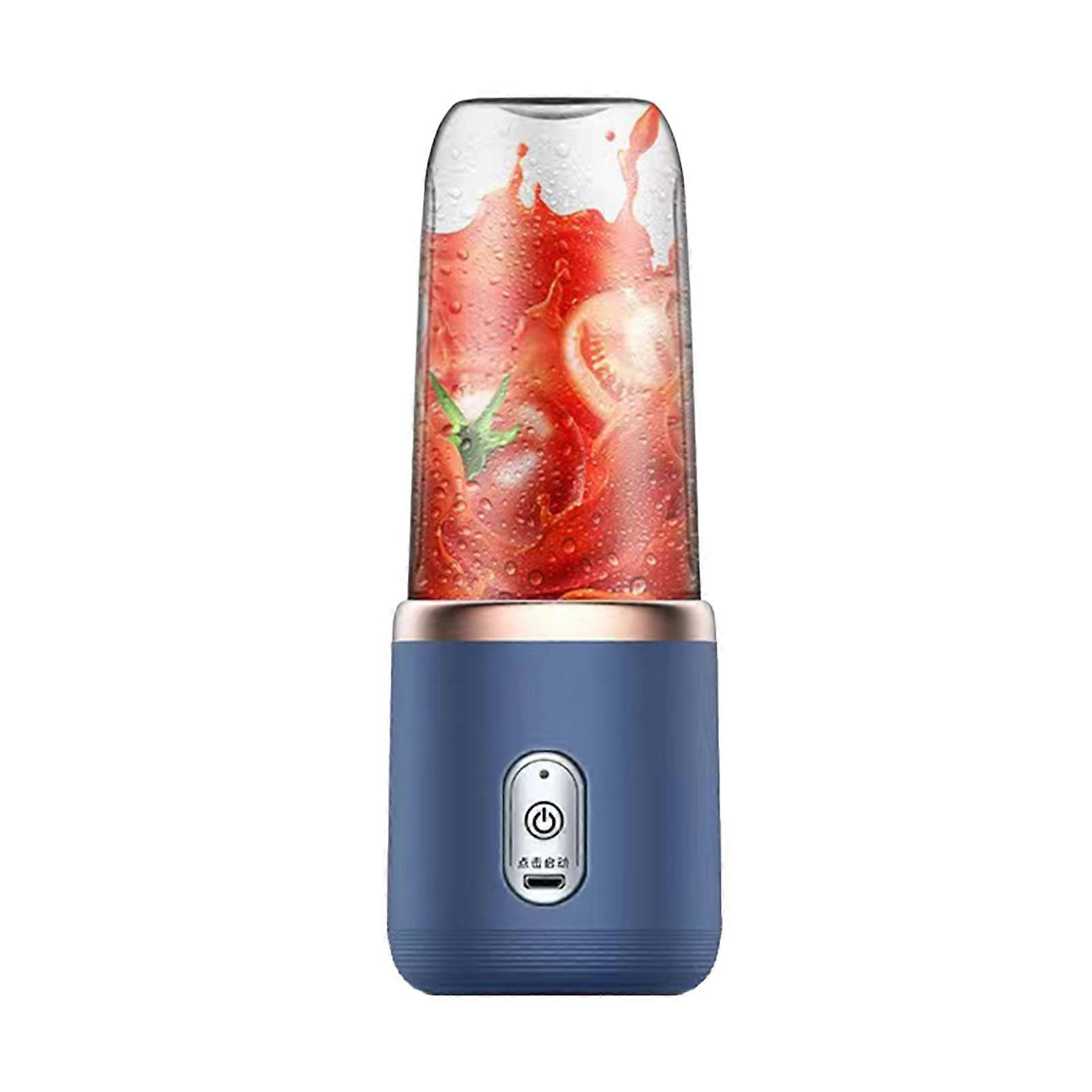Handheld Juicer with 6 Stainless-Steel Blades 21000Rpm High Speed Low Noise Rechargeable Wireless Fruit Mixer Juice Extractor QingHai