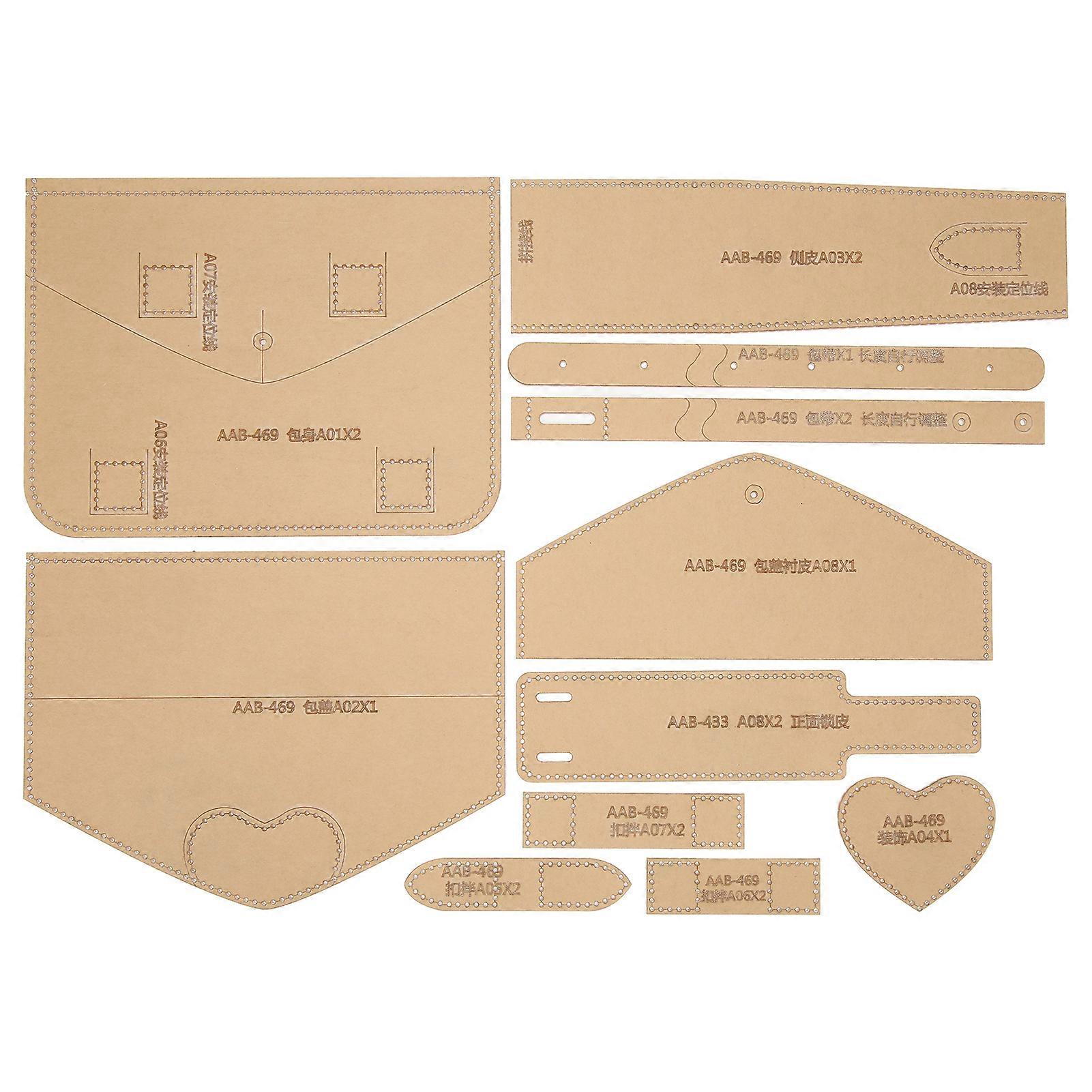 Shoulder Bag Acrylic Template Pattern High Strength Transparent Leather Bag Pattern Kit for DIY Manual Work