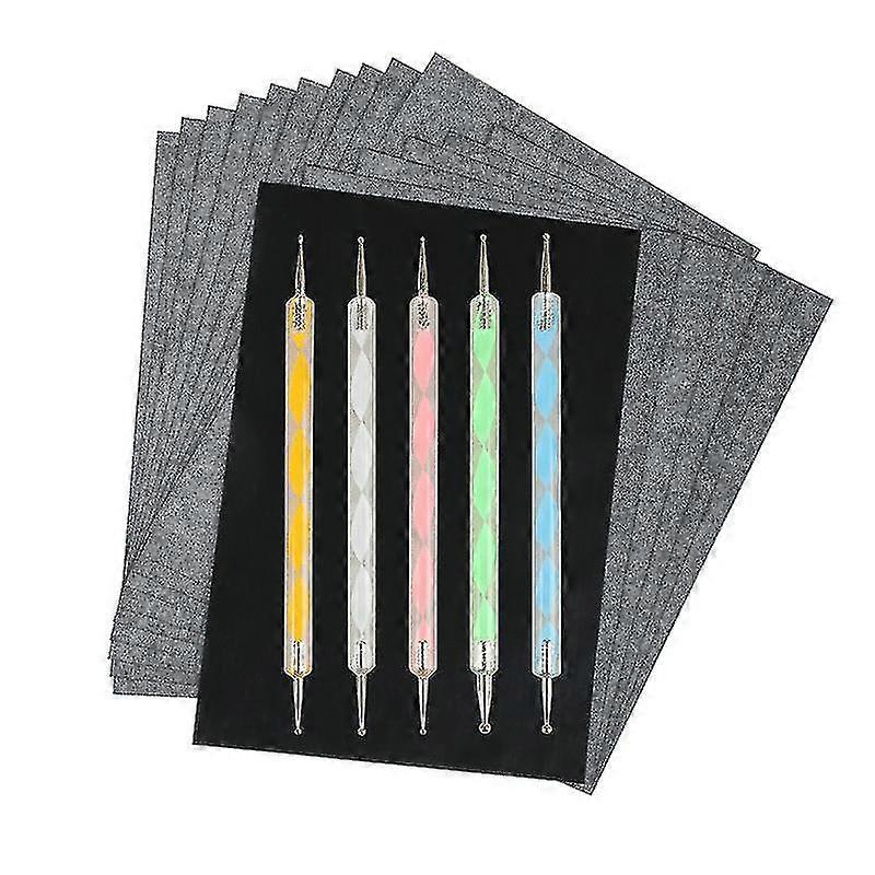100 folhas, transferência de grafite A4, rastreamento e s com eming pen set, ideia compatível com woo woo