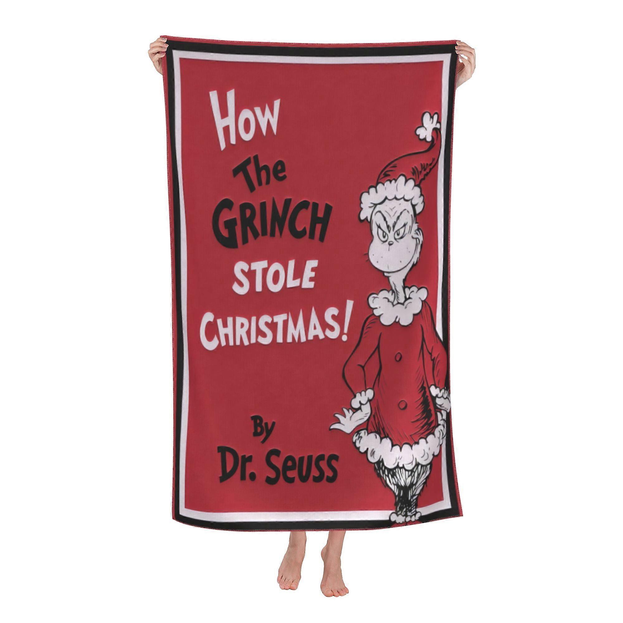 w281The Grinch Beach Towel, Large Microfiber Bath Towelqlx281