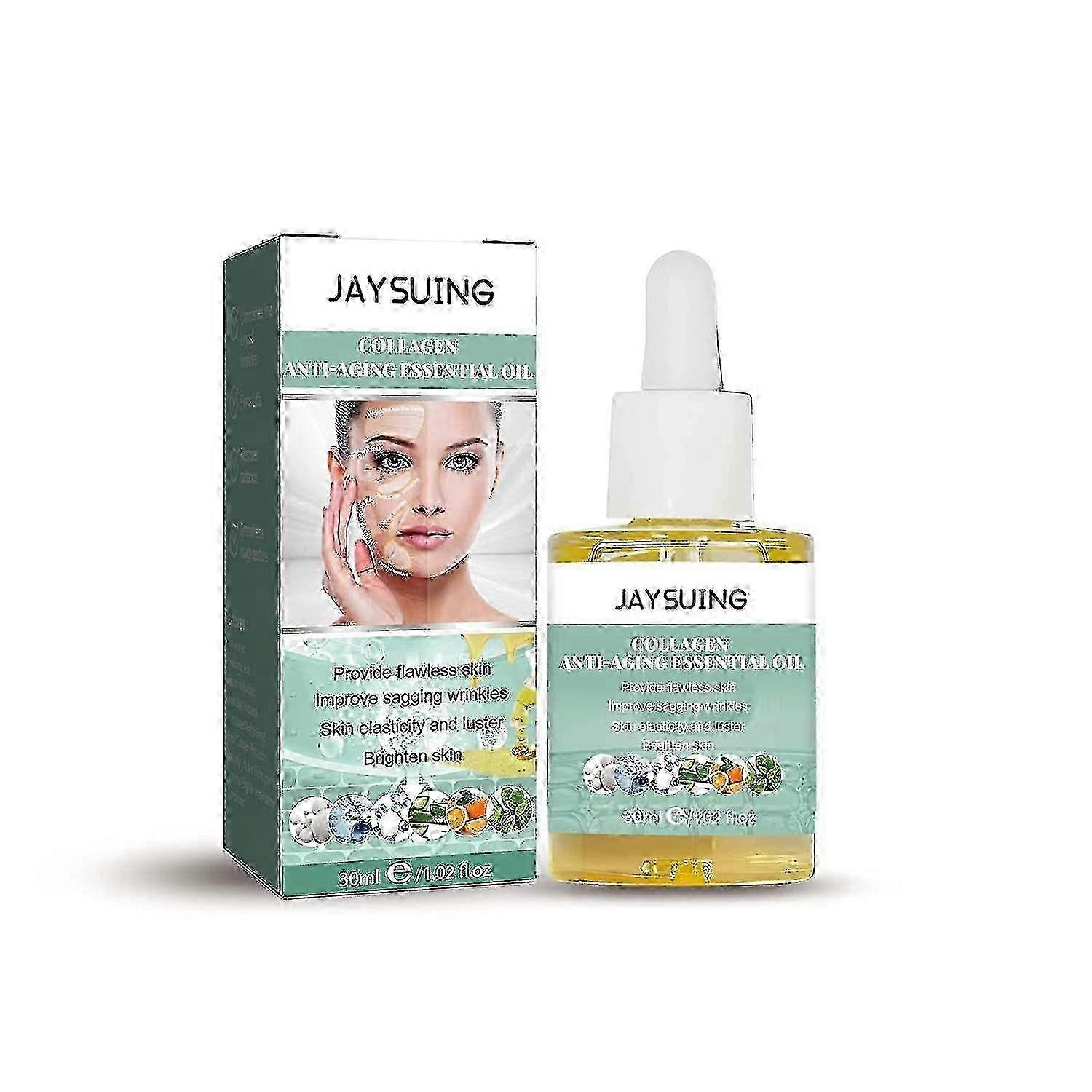 30ml Jaysuingスキンエッセンスコラーゲンアンチエイジングセラムは、しわを減らす小じわを引き締めます