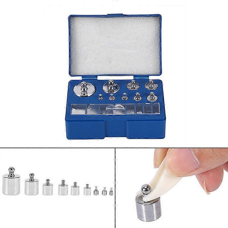 17PCS 211.1g 10mg-100g Laboratory Grams Precision Calibration Weight Digital Scale Set