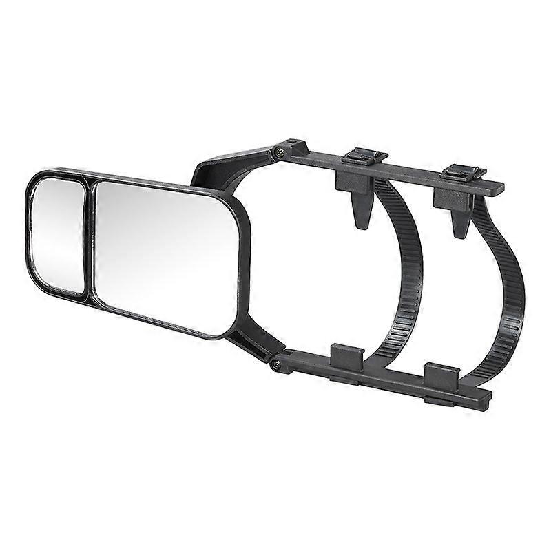 Drawbar mirror with blind spot mirror