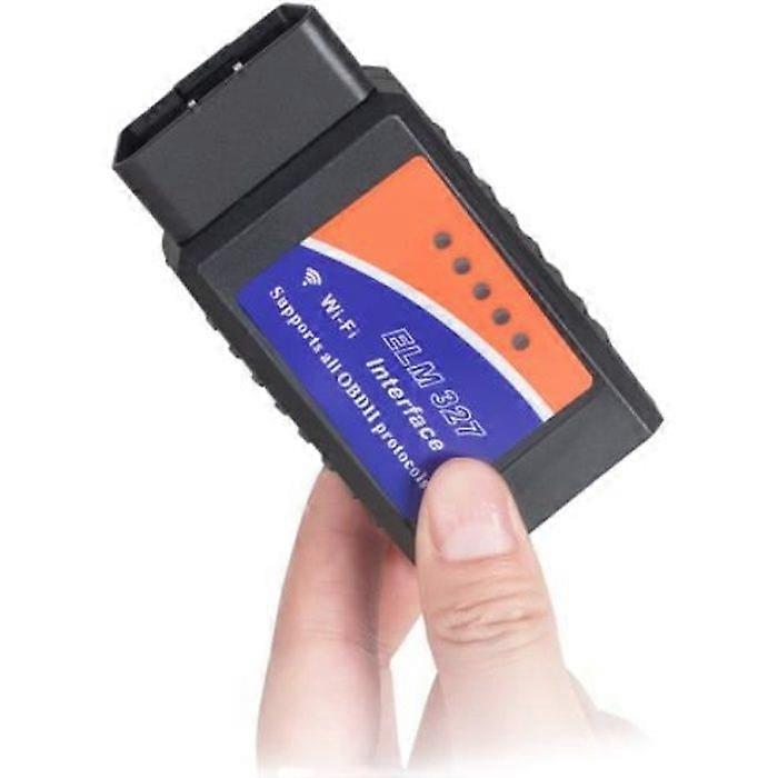 OBDII Scanner - INTERFACE - ELM 327 - WIFI - Universal - Black