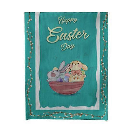 Table Runners Waterproof Easy to Use Colorful Easter Bunny Table Runner for Indoor