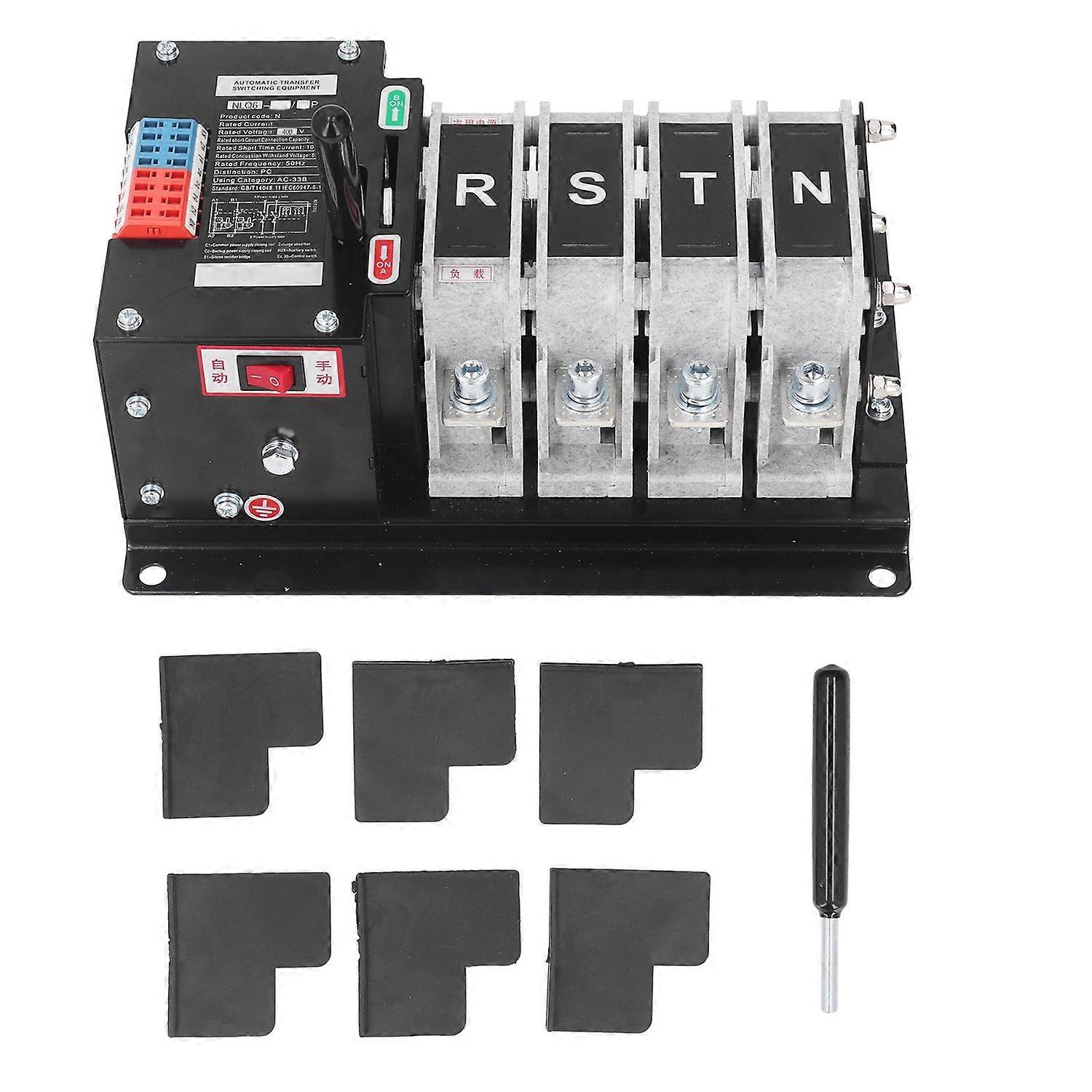 Dual Power Automatic Transfer Switch 4P Auto Manual Operation Millisecond Switching Generator Change