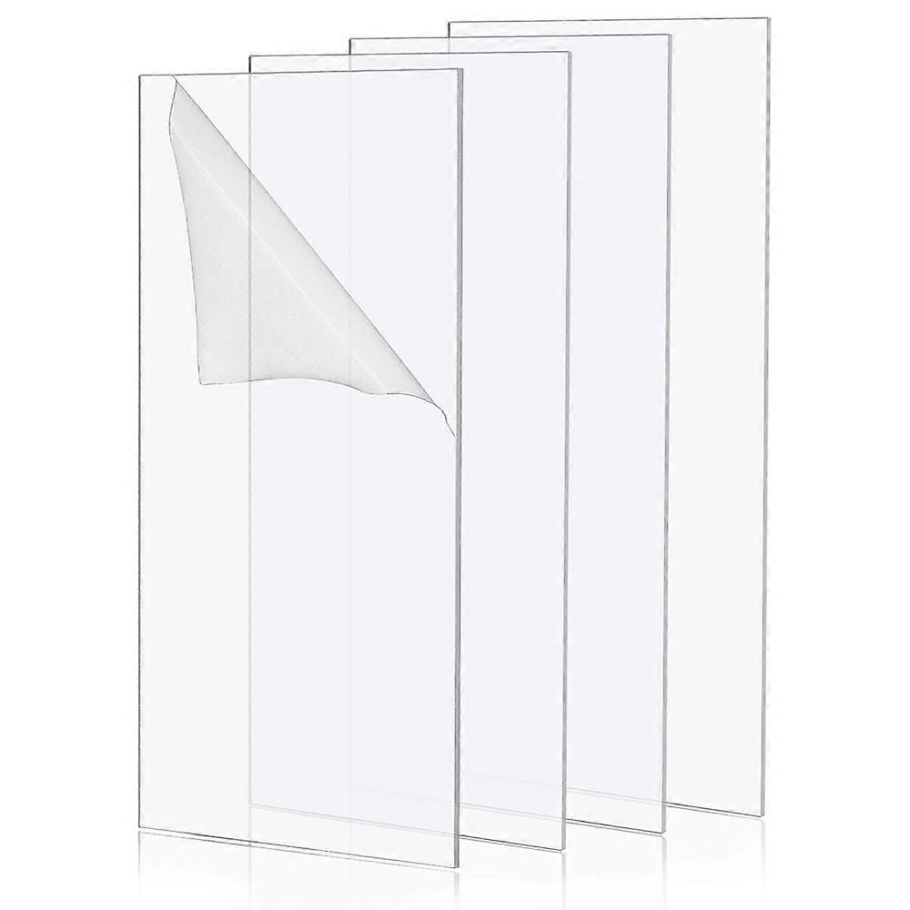7pc Acrylic Light Board Rectangle Clear 152x76x2mm