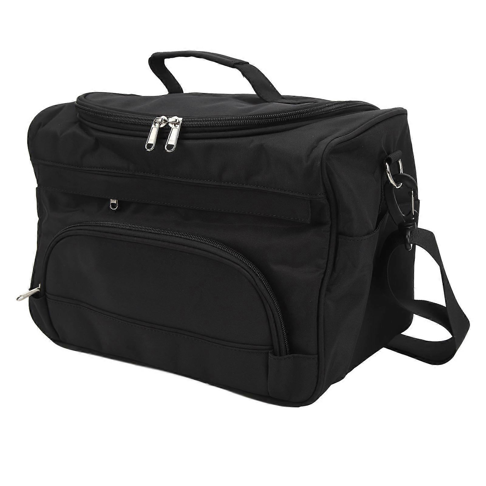 Multifunction Storage Bag Large Capacity Zipper Closure Makeup Bag with Shoulder Strap