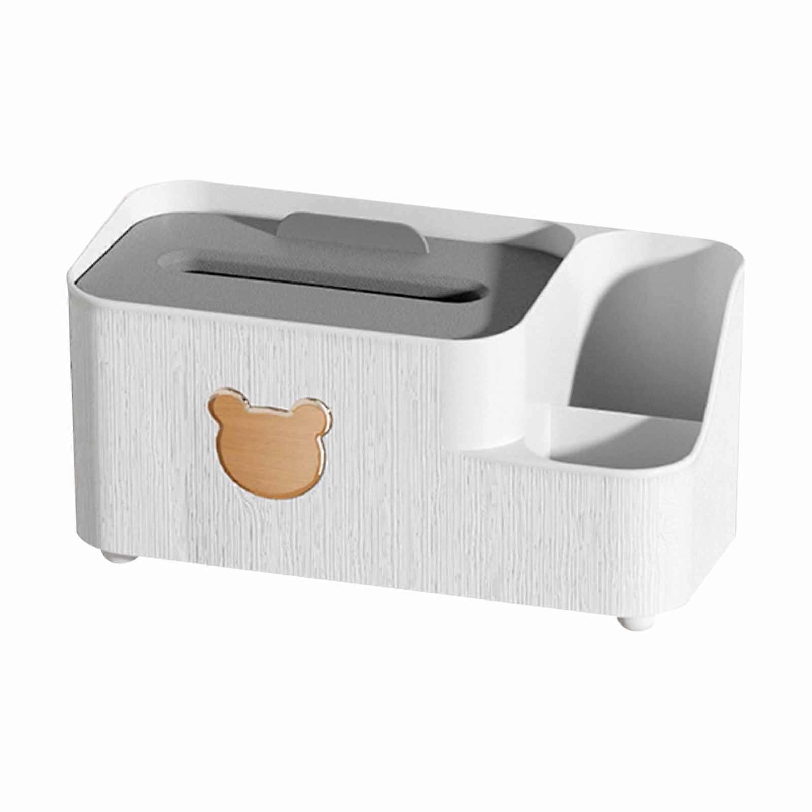 Bear Tissue Box Multifunctional Desktop Organizer Small