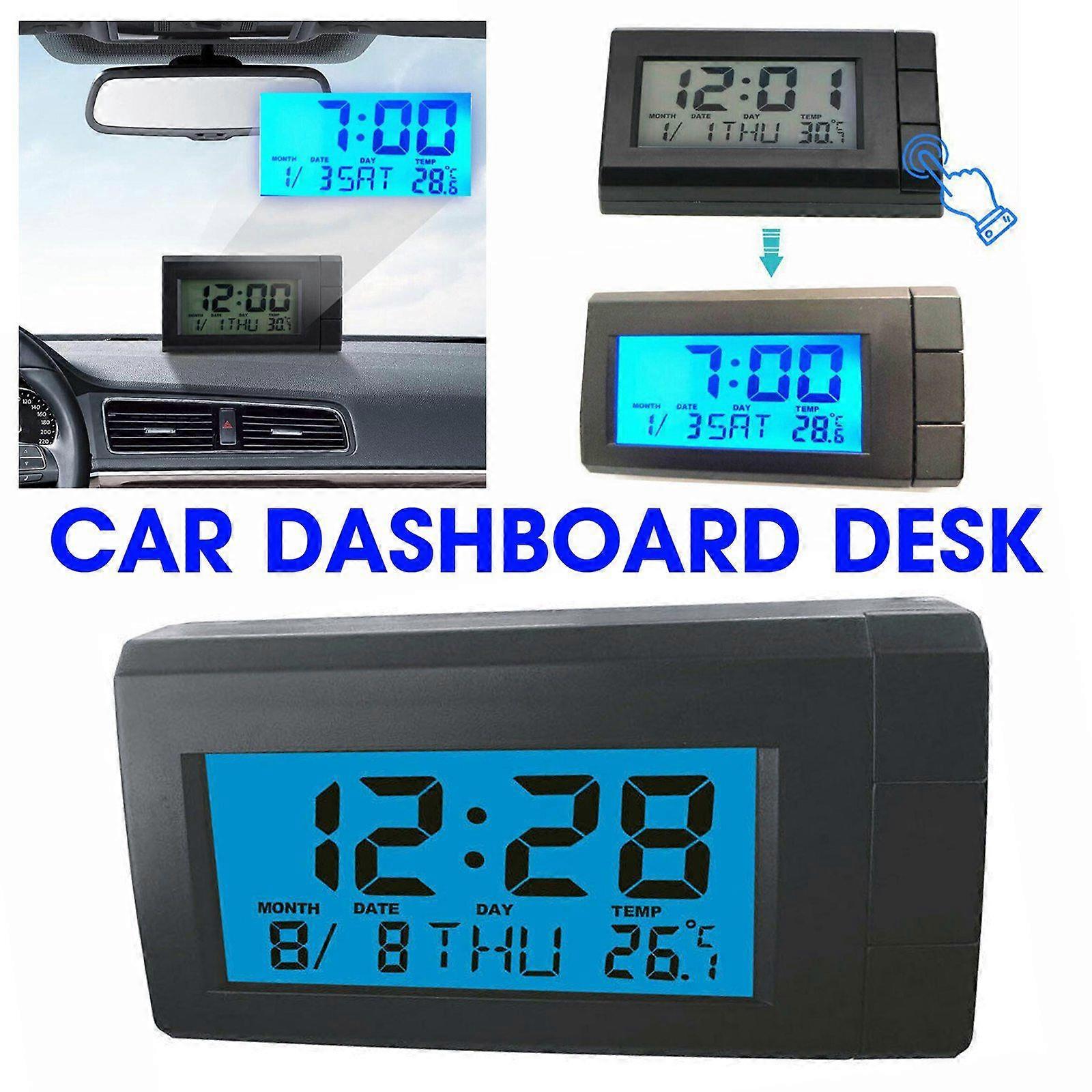 NEW Digital LCD Table Car Dashboard Desk Date Time Calendar Small Clock Reliable
