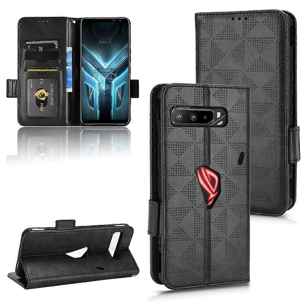For Asus ROG Phone 3 Strix / 3 ZS661KL Symmetrical Triangle Leather Phone Case