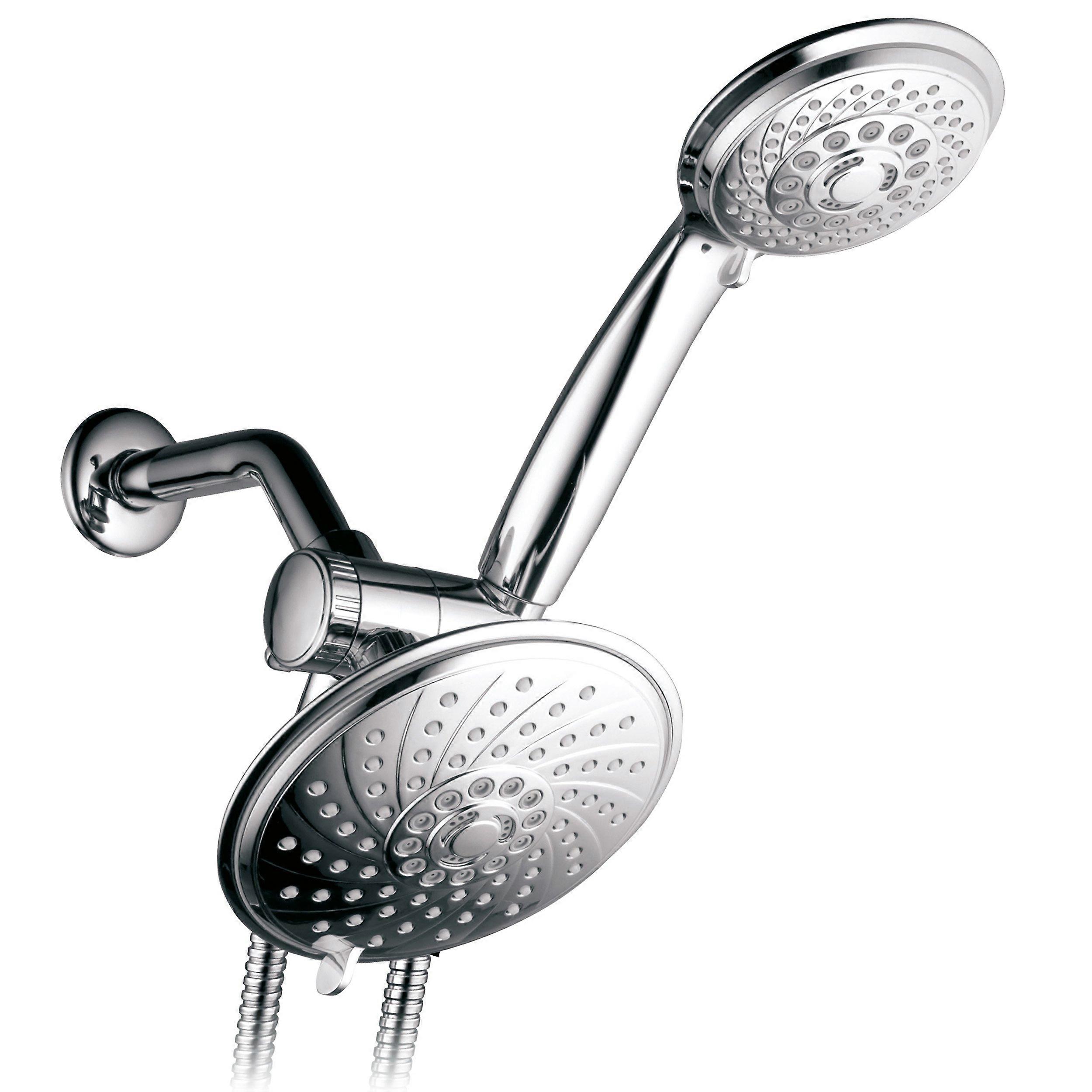 30 Setting Dual 6" Rainfall & Handheld Shower Combo