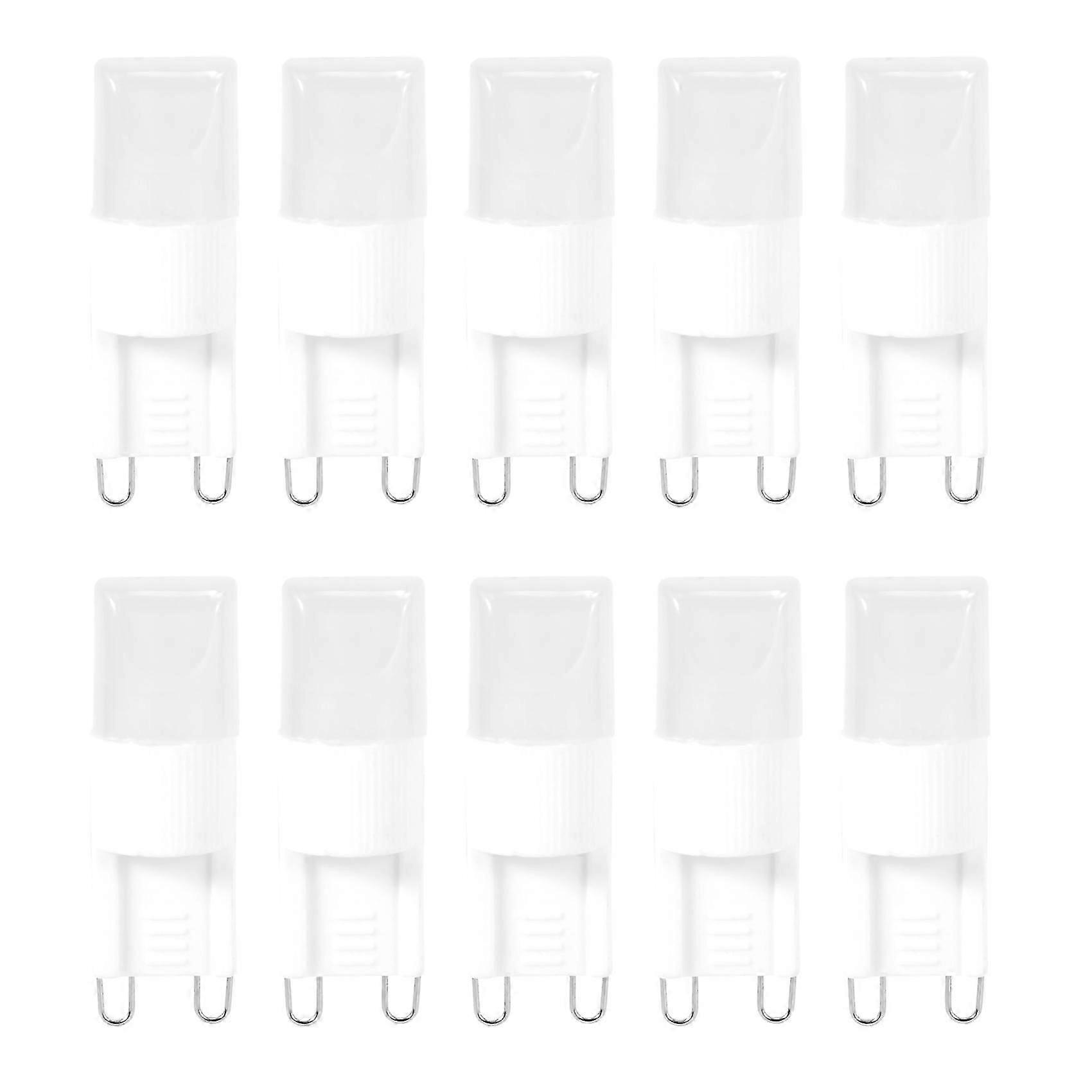 10x G9 1W נורת LED אור לבן חם 3500 K