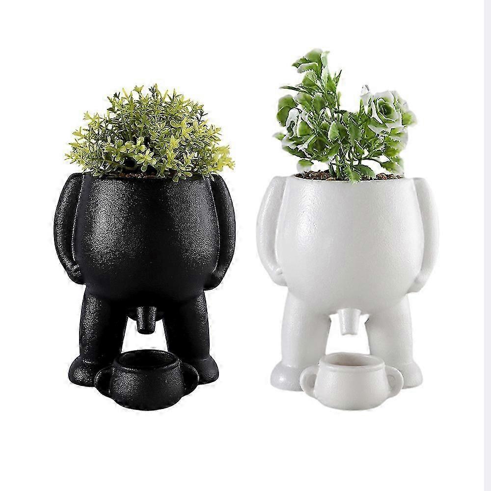 التبول وعاء النبات الغراس النضرة ، مضحك غراس وعاء إناء للنباتات الداخلية في الهواء الطلق ، هدية جدة الديكور الحديقة