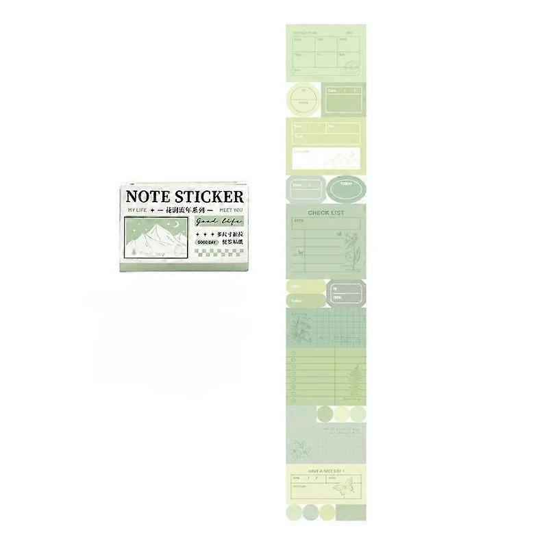 Pull Out Style Washi Tape Retro American Style Decorative Scrapbook Sticker Asethetic Study Sticky Note Cute Stationery Sticker