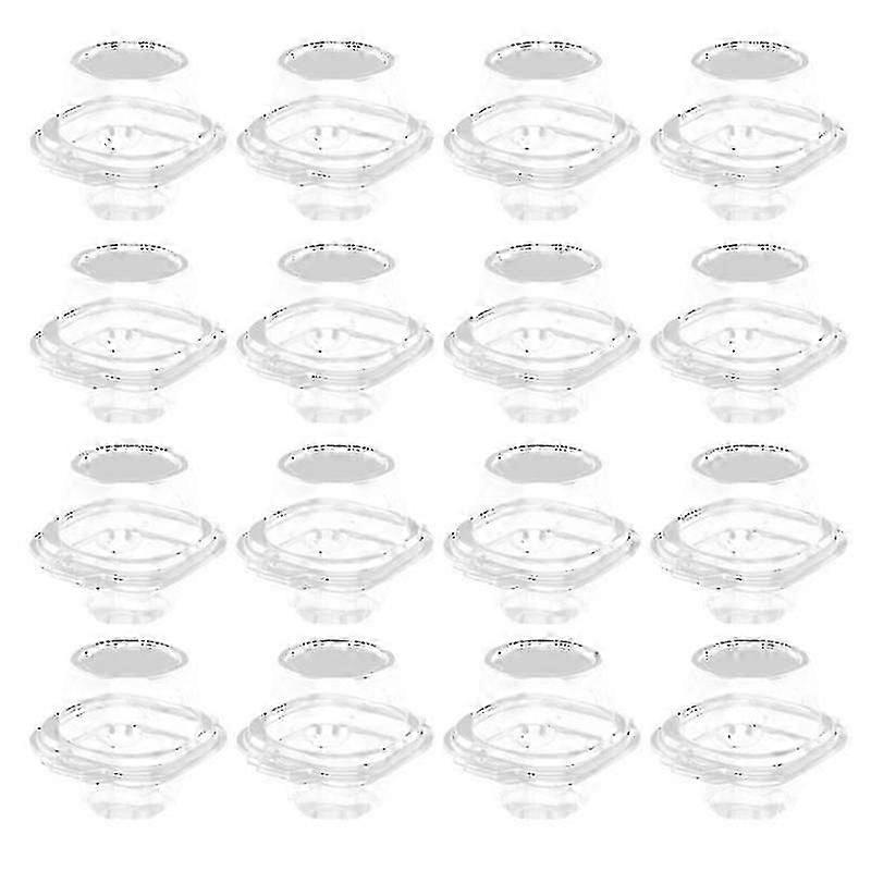 Transparent Muffins And  Cakes Maker 50 Cake Boxes Plastic Dessert Boxes Disposable Cakes