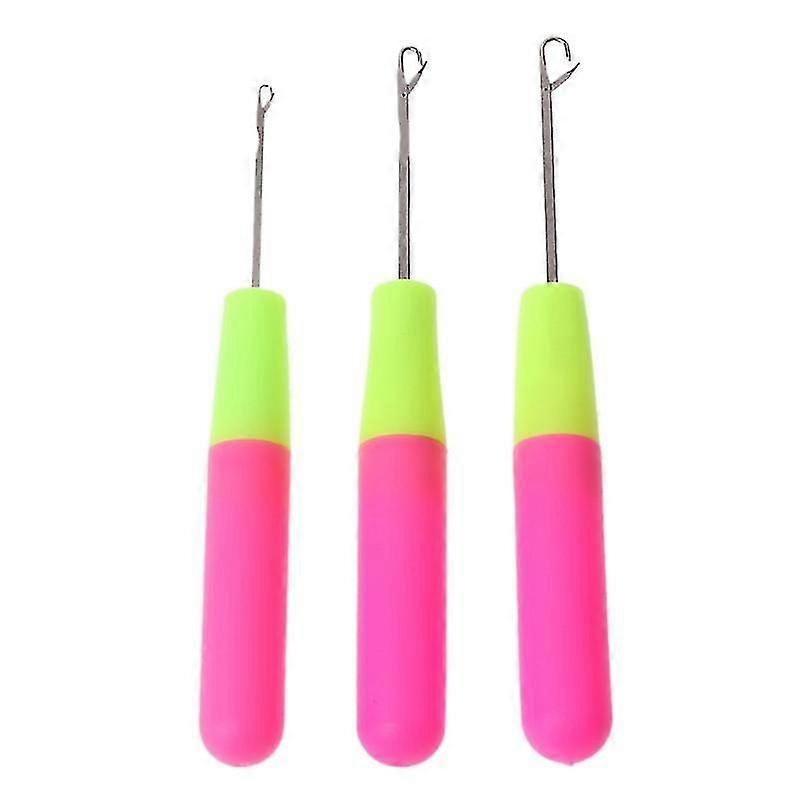 3pcs Crochet Hook For Latch Lock Needle Tool Rug Making Knitting Interlock Diy T