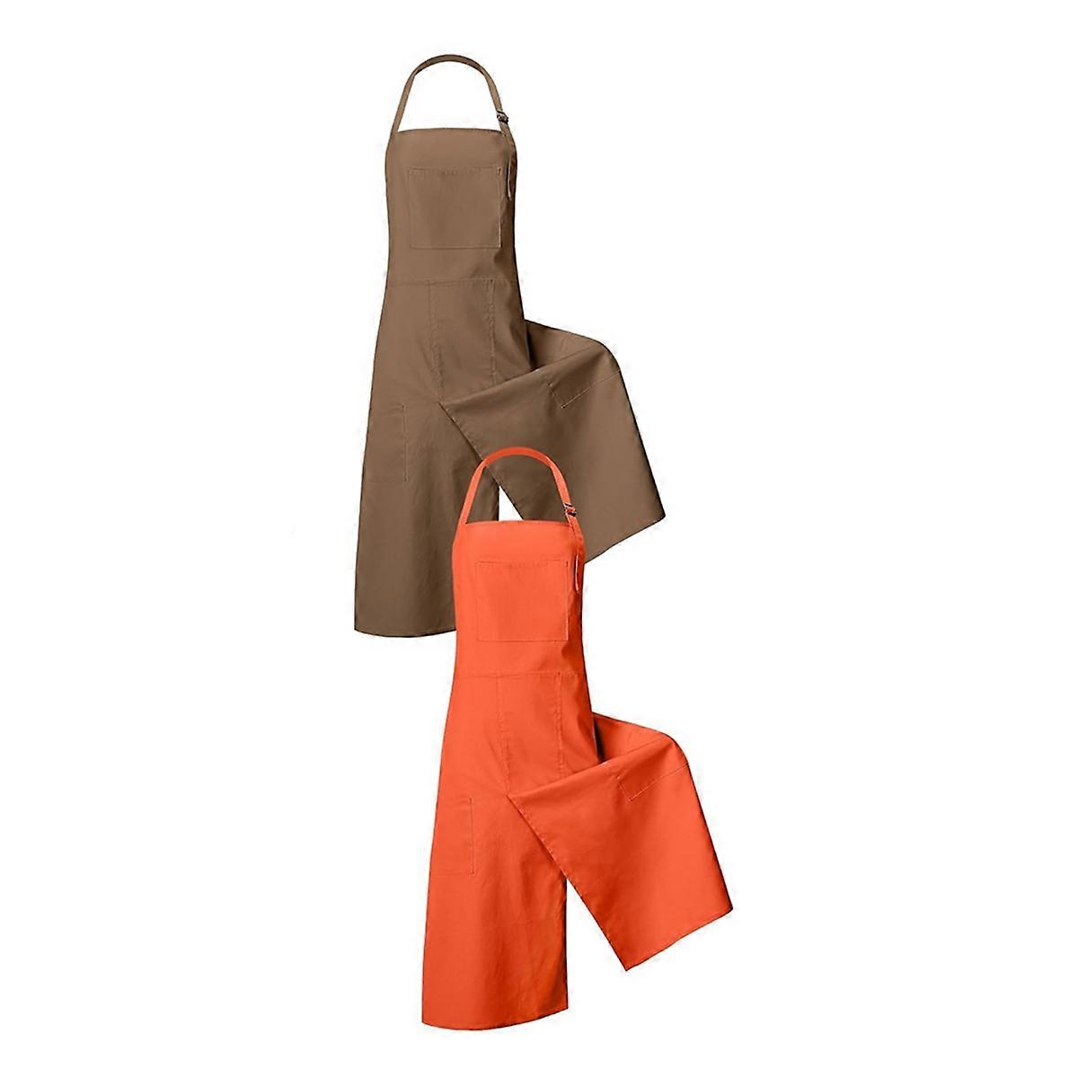 2 Pcs Pottery Split Leg Aprons Ceramics Aprons Split Leg Long Pottery Aprons for Women Men DIY Cera