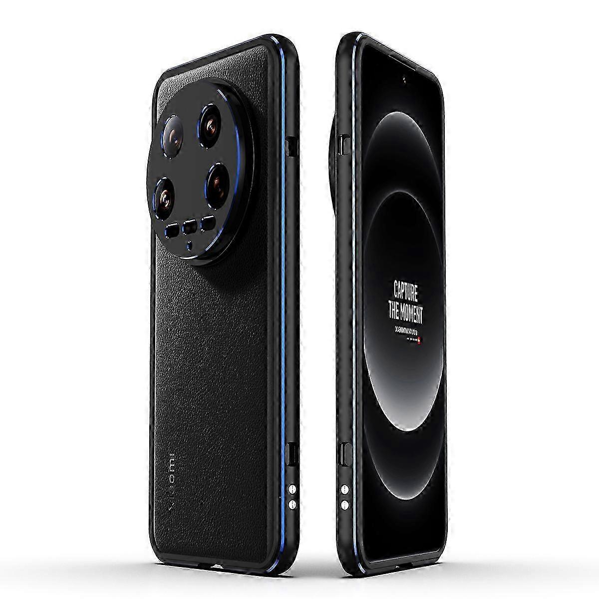 Protective Metal Frame Bumper Case with Rear Lens Cover for Xiaomi 14 Ultra Anti-Drop Design