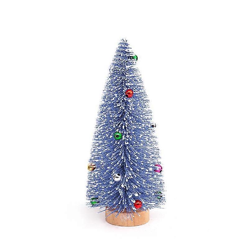 Desktop Decoration Small Pine Tree Snow Frost Colorful Pine Needle Powdered Mini Christmas Tree