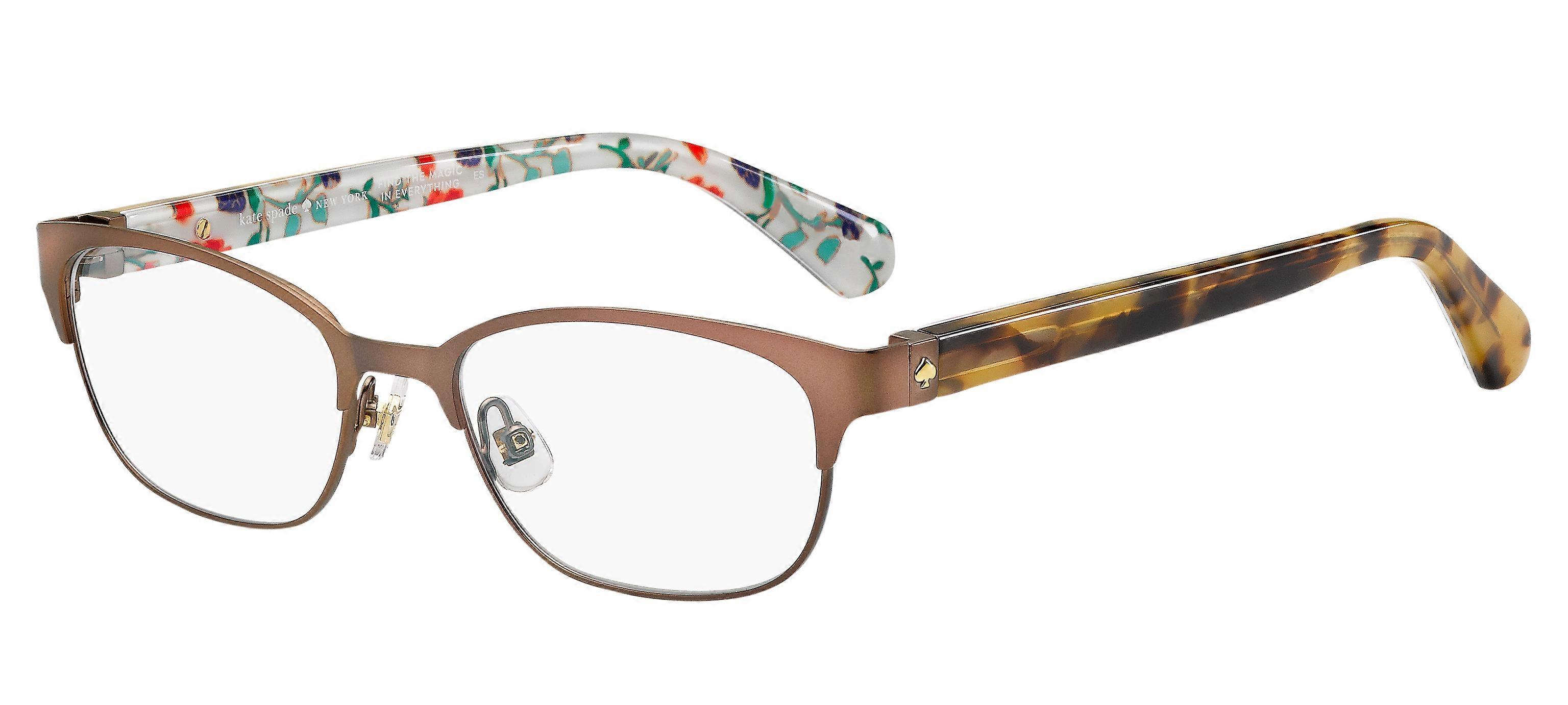 Eyewear Frames KATE SPADE DIANDRA 305 BROWN PATTERN 51/17/140 WOMAN