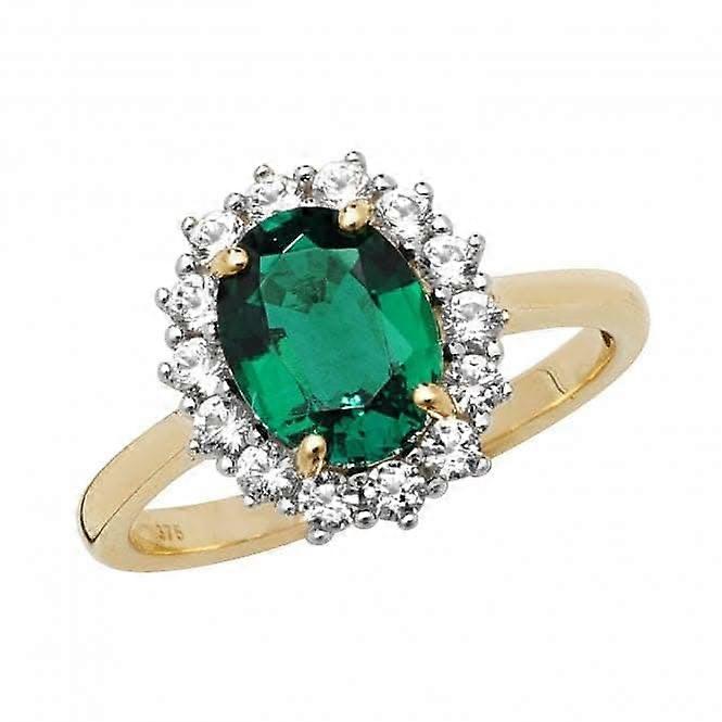Bague femme en or jaune 9 carats RN1204E