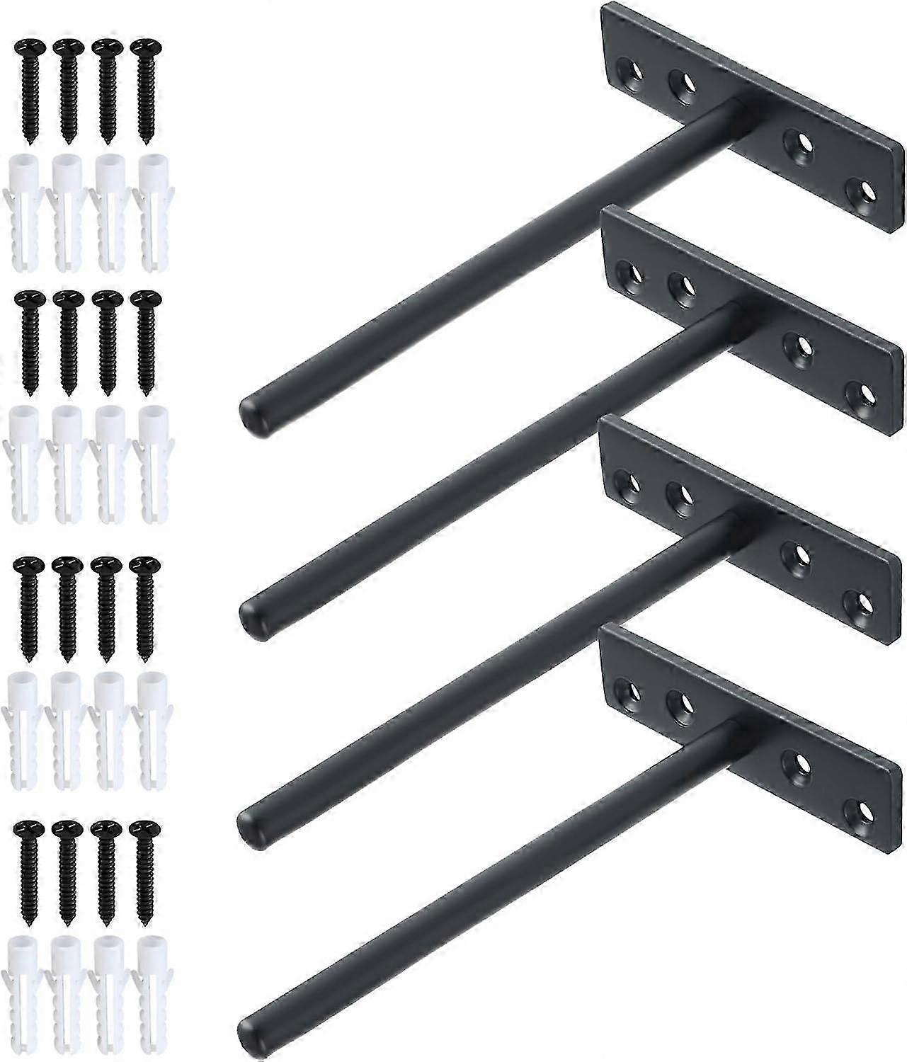 Floating Shelf Bracket, Invisible Hidden Heavy Duty Shelf Support for Concealed Wood Shelves Wall Mo