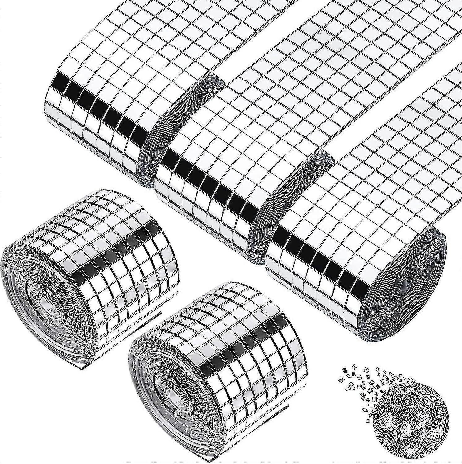 Mosaic Mirror Self  Adhesive Pack Of 8000 Mosaic Tiles Self  Adhesive Mirror Mosaic Mosaic Mirror Tiles Mirror Mosaic Decoration Mini  (5 X 5 Mm)-hy E