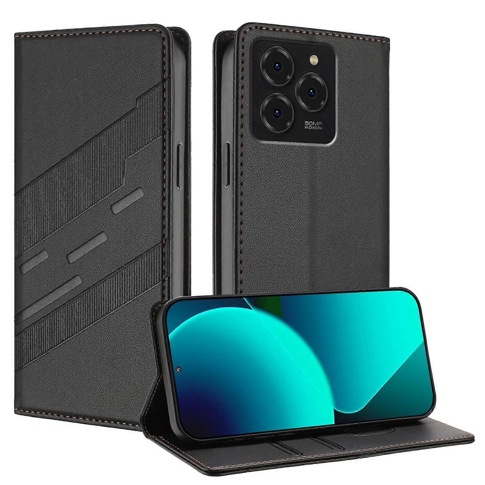 Embossed Wallet PU Case For Ulefone Note 20 Pro