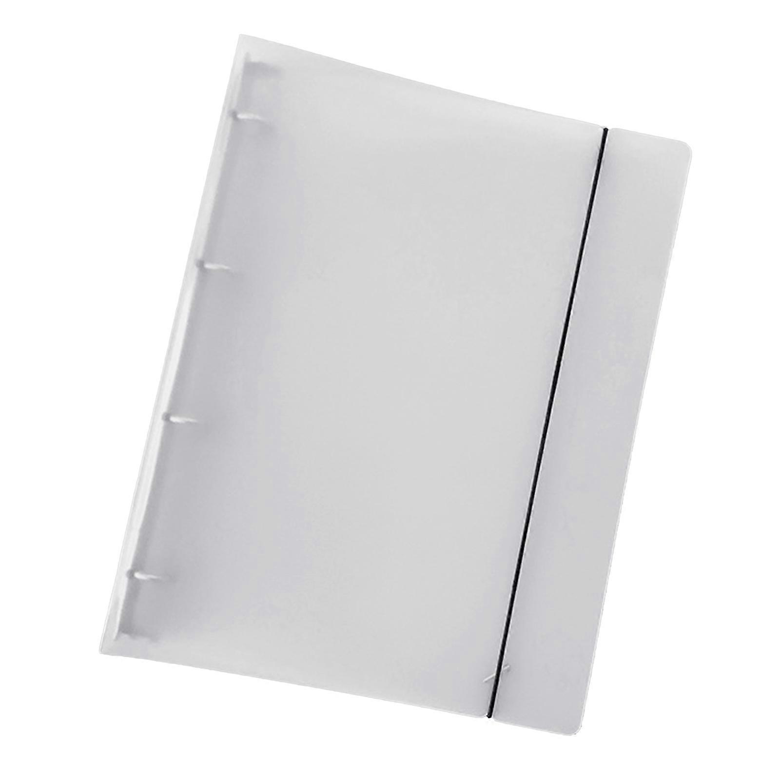 Letter Size Certificate Folder 4 Rings Binder Clear PVC Binder Sleeve with Pre-Punched Holes for Certificate Receipt
