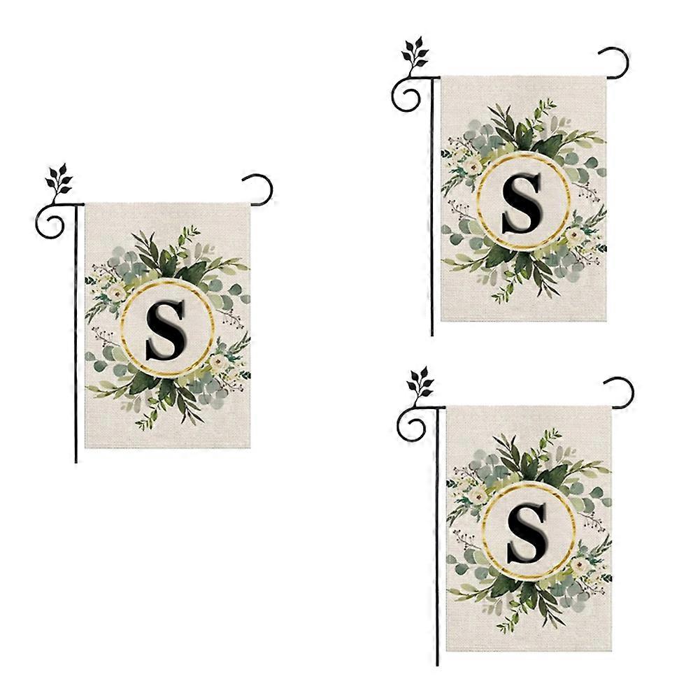 S Linen Garden Flag Double Layer Double Sided Letters