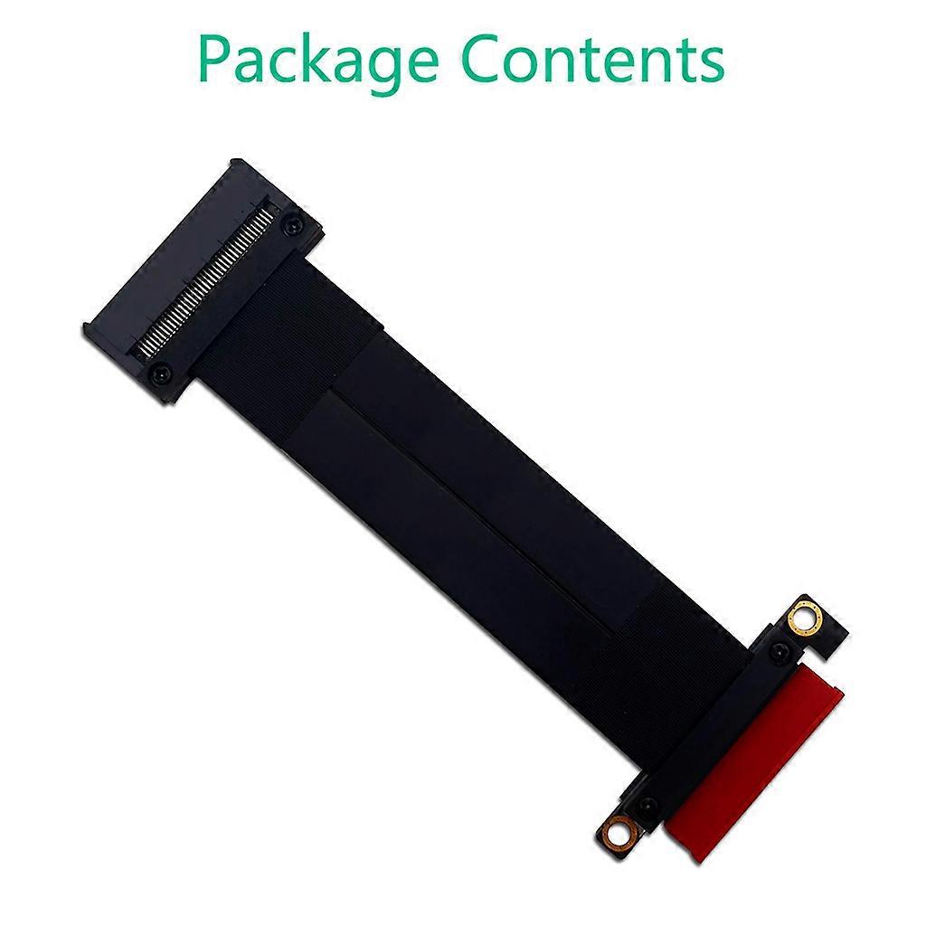 SFF-8639 U.2 to PCI-E 3.0 4X Ribbon Extender Cable for U.2 NVME SSD Upward Module with Mini-SAS HD 36-Pin Connector  Black