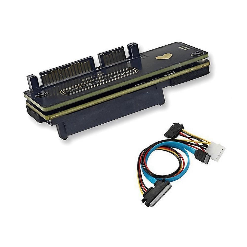 Desktop SATA to SAS Adapter Converter 6Gbps SATA (7&15)22Pin Male to SAS 29Pin Expansion Card for 2.
