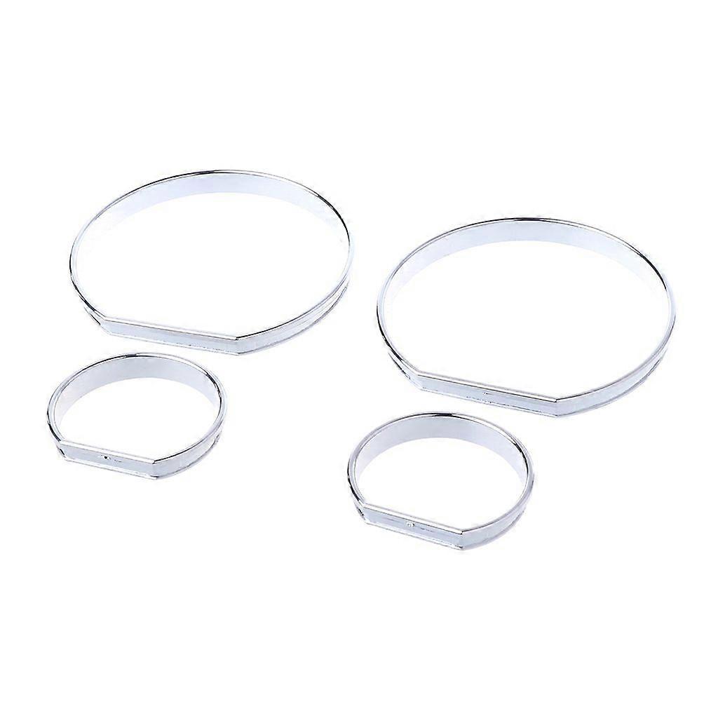 Chrome Gauge Dash Dial Rings Bezel Trim Speedometer AC M-Tech For  E46 for M M3