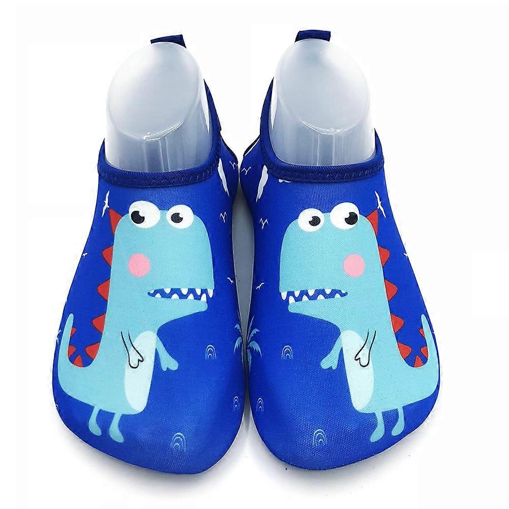 Children Water Park Swimming Shoes Cartoon Rubber Bottom Non slip Indoor Socks Dinosaur 26-27