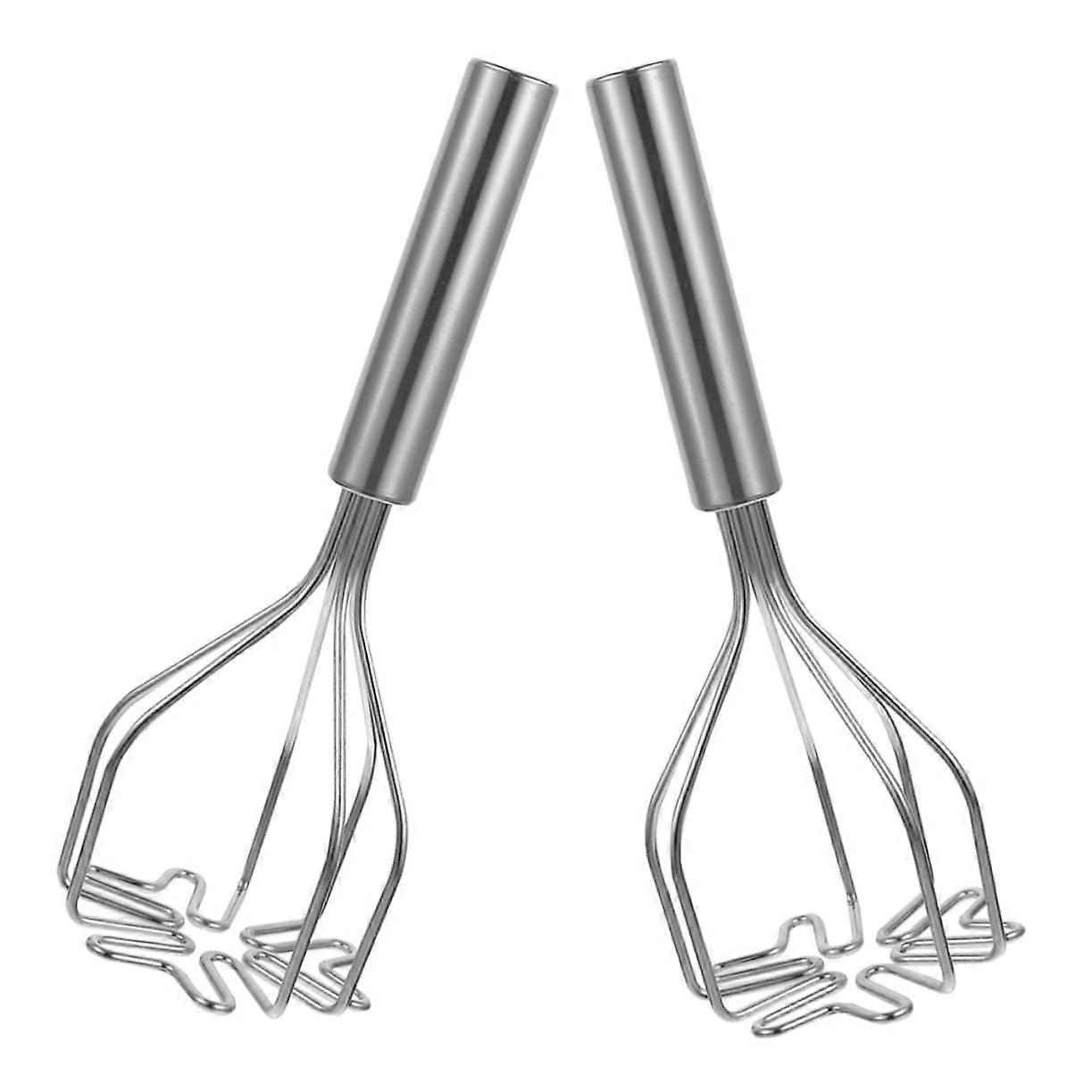 Potato Masher Ricer Set - 2pcs Stainless Steel Potato Press for Smooth Mashed Potatoes, Easy To Use Mashing Tools
