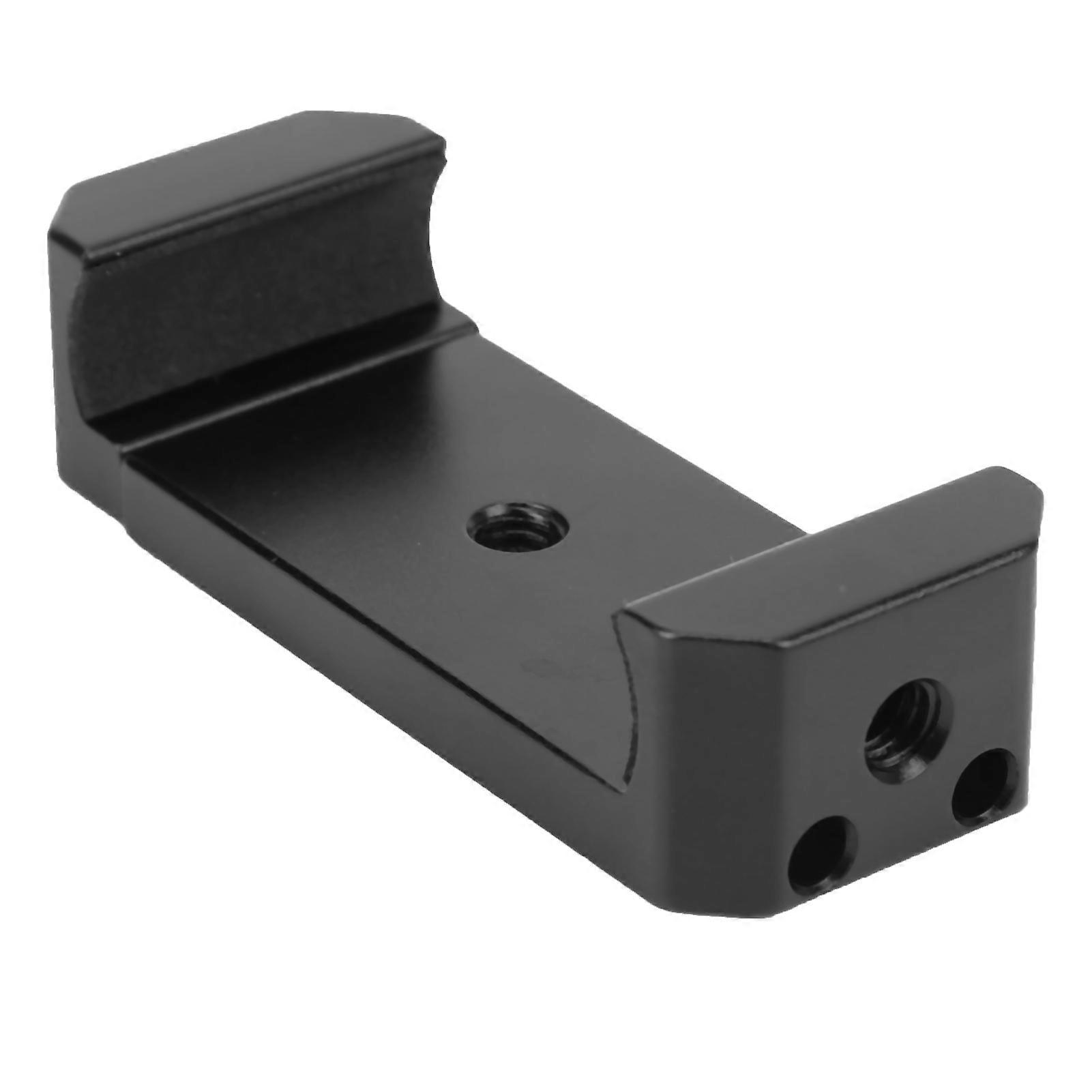Universal Full Metal Cell Phone Clamp with 6.35mm Screw Holes, Tripod Mount Adapter, Adjustable Width