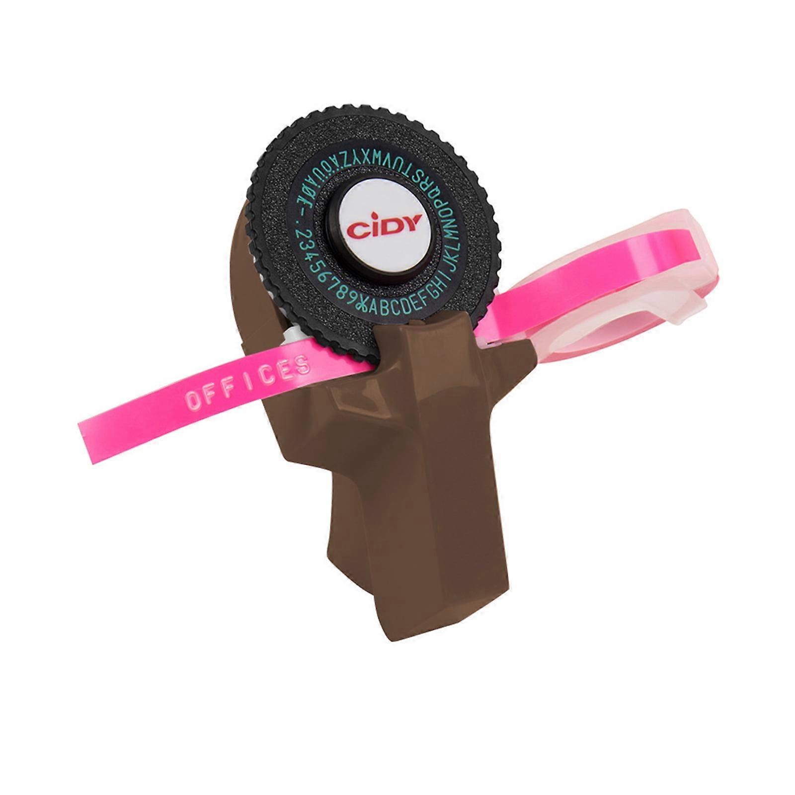 Mini Portable Manual Label Machine DIY 3D Embossed Label Printer Typewriter with PVC 9mm Label Tape Engraving Machine