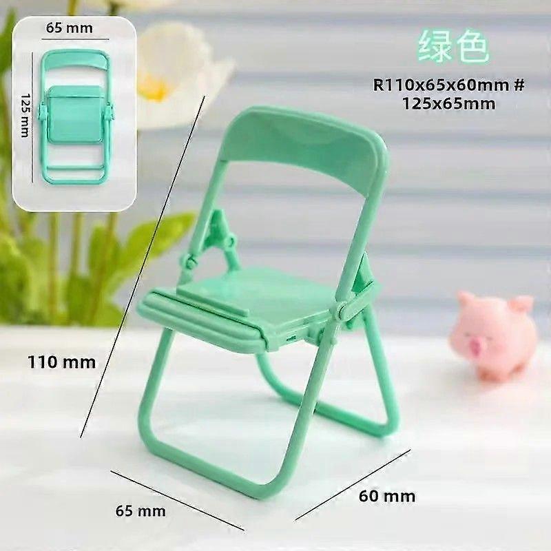 Mini Portable Mobile Phone Stand, Adjustable Plastic in 4 Macaron Colors, Foldable and Reducer for Desk and Chair Decoration