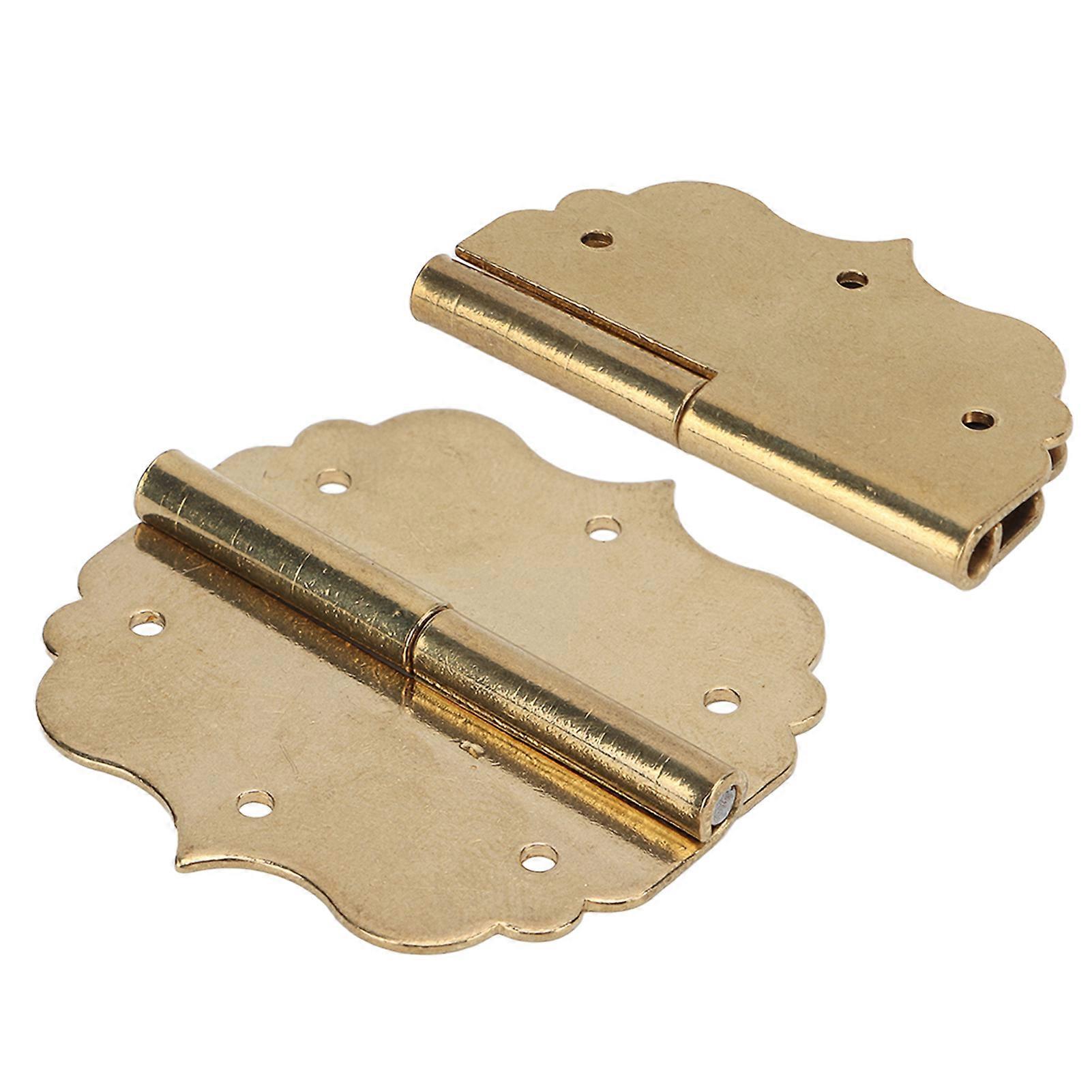 Antique Brass Hinge Retro Design Unique Shape Corrosion Resistant